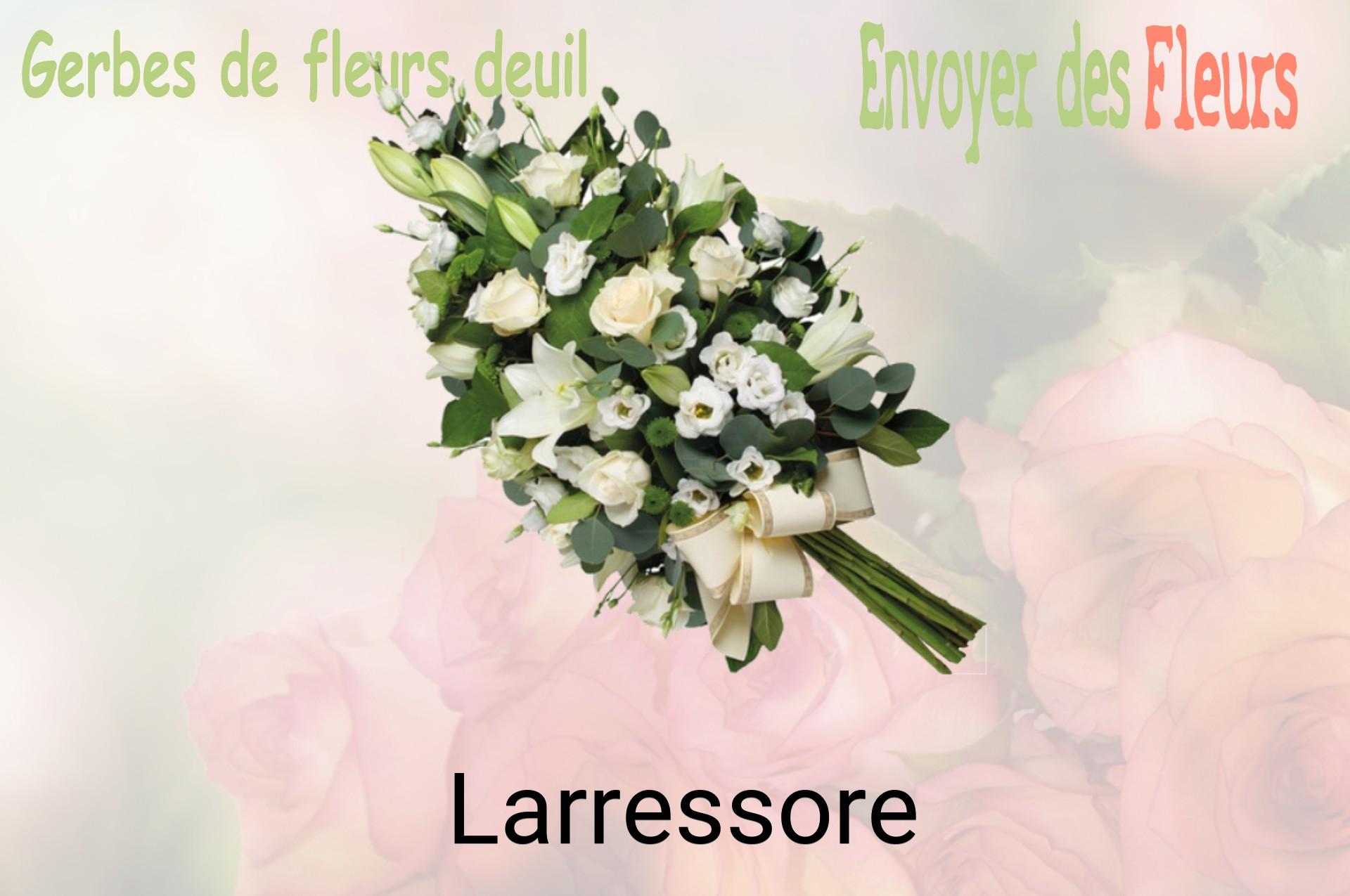 Gerbe de fleurs de deuil livrée à Larressore